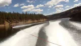 Wakeboarding behind a Yamaha Exciter 220 [upl. by Airetnahs]