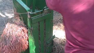 Making a better pine straw bale [upl. by Lawler290]