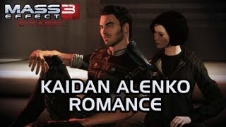 Mass Effect 3 Citadel DLC Kaidan Romance All scenes [upl. by Narba327]