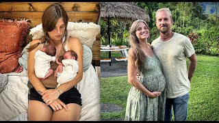 Did JAKE amp NICOLLE Just Give Birth to TWINS Off Grid Home Birth with Midwife  SURPRISE TWINS [upl. by Relyuc]