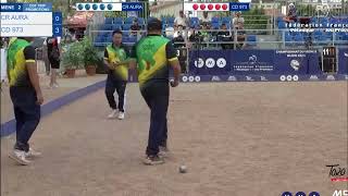 PETANQUE 2024  AUVERGNERHONE ALPES 069 vs GUYANE 973 [upl. by Alaecim129]