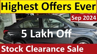 Biggest ever STOCK CLEARANCE on Cars Upto 10 LAKH DISCOUNT OFFER [upl. by Barram]