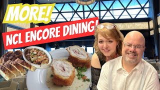 NCL Encore  Alaska Cruise 2023 MORE Dining Venues and Restaurant Reviews [upl. by Aldridge]