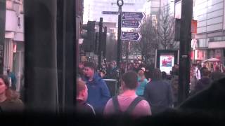 Manchester Metrolink Cross City 1 Line Cab Ride 111213 [upl. by Orabelle]