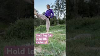 Simple yoga leg exercise challenge yoga wellness fitness [upl. by Enirhtac959]