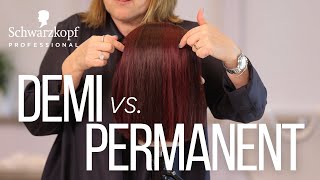 Comparing the same shade as a DEMI vs PERMANENT hair color [upl. by Rogozen]