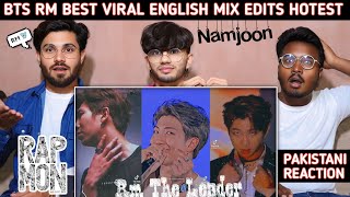 Bts RM English Mix Edits  Pakistani Reaction  Usman Rajpoot [upl. by Enovahs]