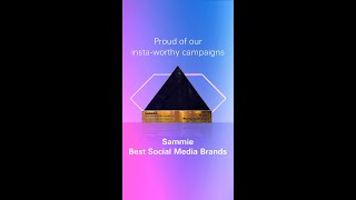 Our win at Sammie  Best Social Media Brands [upl. by Yseulta]