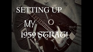 VINTAGE PRECBS STRATOCASTER SETUP A LOOK INTO MY 1959 STRATOCASTER [upl. by Iew]