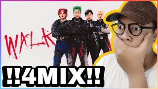 4MIX  WALK WALK l Official MV Exclusive Dance Reaction [upl. by Edmond786]