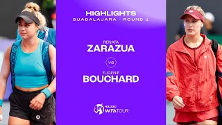 Renata Zarazua vs Eugenie Bouchard  2023 Guadalajara Round 1  WTA Match Highlights [upl. by Feirahs]