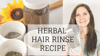 Herbal Hair Rinse Recipe  APPLE CIDER VINEGAR HAIR RINSE RECIPE  Bumblebee Apothecary [upl. by Nealson]