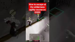 Escape Tech At Wildy Agility Course  OSRS runescape osrs oldschoolrunescape gaming osrspking [upl. by Roel]