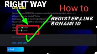 How to register Konami idAccount efootball 2024 mobileReake Gamerkonami id link [upl. by Treboh395]