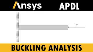 ANSYS Mechanical Tutorial Buckling Analysis  Euler Critical Load [upl. by Yrral380]