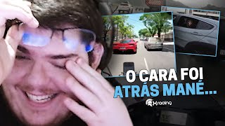 CASIMIRO REAGE OBSERVAÇÕES DIÁRIAS EP 244 FERRARI VS UNO  XRACING  Cortes do Casimito [upl. by Atig]