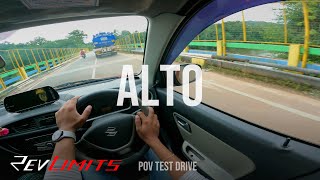 2015 MARUTI SUZUKI ALTO K10 VXI  998CC 69 bhp  POV Test Drive 67  revlimits [upl. by Moitoso]