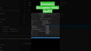 Symmetric Encryption Hmac sha512 python backend coding tutorial [upl. by Horsey86]