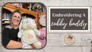 How To Embroider A Stuffed Animal  Cubby Buddy Embroidery Tutorial [upl. by Anauqal]