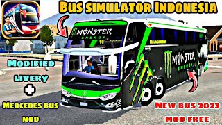 MERCREDES Benz Bus Mod In Bus Simulator Indonesia  Bussid Bus Mod  Bussid Car Mod  Bussid [upl. by Vasiliki]