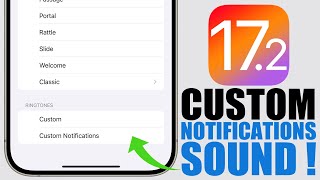 iOS 172  FINALLY Set ANY SOUND as Custom Notifications Sound on iPhone [upl. by Evod]