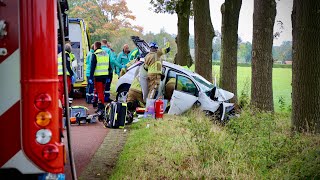 Ernstig ongeval in Beuningen ￼￼ traumahelikopter ingezet [upl. by Gilson425]