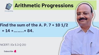 Find the sum of the AP 7  10 12  14  …… 84 [upl. by Iney]