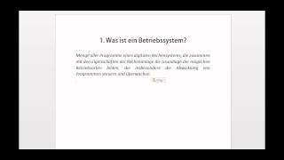 Was ist ein Betriebssystem [upl. by Lindberg]