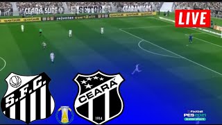 🔴Ceará x Santos • ao vivo com imagens • jogo de hoje • Assista Agora GAMEPLAY PES 21 [upl. by Lorrimor]