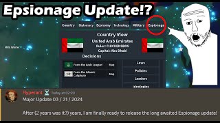 Espionage Update [upl. by Eidassac]