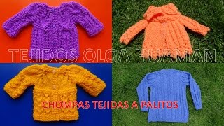 Chompas chambritas chaquetas sueter y chalecos tejidos TEJIDOS OLGA HUAMAN [upl. by Calendre]