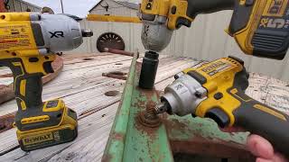 Dewalt 12 impact comparison dcf894h dcf899 dcf900 this demonstrates the power mrbrutiss [upl. by Clift]