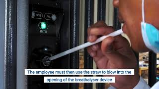 NoContact Alcohol Testing with Entrance Breathalyser System EBS010 [upl. by Charo]