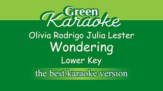 Olivia Rodrigo Julia Lester  Wondering Male Karaoke [upl. by Sihun274]