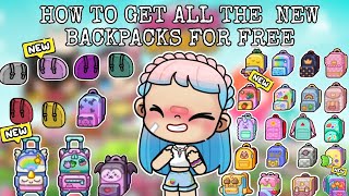 GET ALL THE NEW SCHOOL BAGS AND BACKPACKS IN AVATAR WORLD FOR FREE 😍 FREE SCHOOL BUNDLES [upl. by Cirdek]