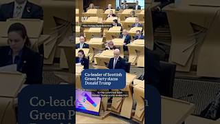 Scottish Greens coleader isnt happy about Trumps election  ABC News [upl. by Eixam951]