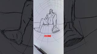 From Below Drawing Dynamic Low Angle Figures Like a Pro art foryou shorts tutorial satisfying [upl. by Lihas]