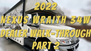 Nexus Wraith 34W 2022  Dealer Walkthrough  Part 2  Super C  diesel  Cummins [upl. by Puff]