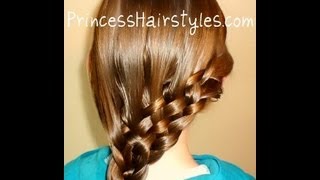 Side Swept Basket Weave Braid quotBraided Hairstylesquot [upl. by Nolyk]