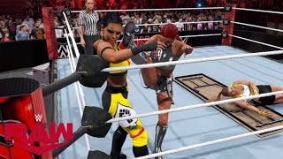 WWE 2K24 RAW  SHAYNA BASZLER VS KILLER KELLY VS RONDA ROUSEY FOR THE WWE WOMENS CHAMPION [upl. by Einnaej]