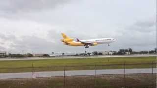 Sky lease Cargo MD11 Landing [upl. by Sarina]