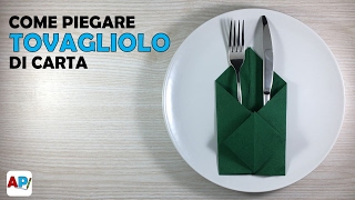 Come Piegare tovagliolo di carta  Decorazioni per la Tavola [upl. by Ieppet]