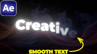 SMOOTH TEXT Animation in After Effects [upl. by Hnid]