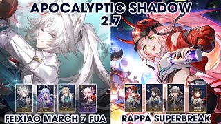 Apocalyptic Shadow 27  Feixiao March 7 Fua amp Rappa Superbreak  Honkai StarRail [upl. by Rafaela]