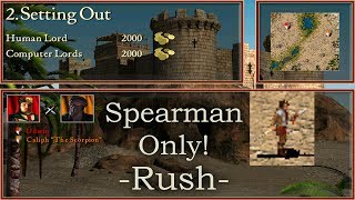 2 Setting Out  Rush  Spearman Only  Stronghold Crusader [upl. by Acirea]