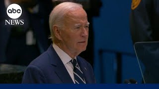 FULL SPEECH Biden addresses the UN for the final time as president [upl. by Ennazus]