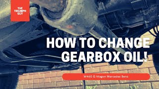 How To Change The Gearbox Oil In A Car  W460 G Wagon [upl. by Schouten]