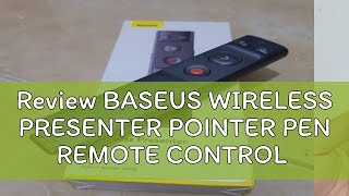 Review BASEUS WIRELESS PRESENTER POINTER PEN REMOTE CONTROL LASER POINTER PEN [upl. by Jeth]