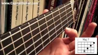 66 Bossa Nova Guitar Chords Pt 1 Major voicings [upl. by Tsnre]