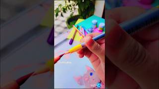 3 unbelievable tips using Brush pens ✨🌸  popular trending art shortsfeed painting shorts fyp [upl. by Mortensen132]